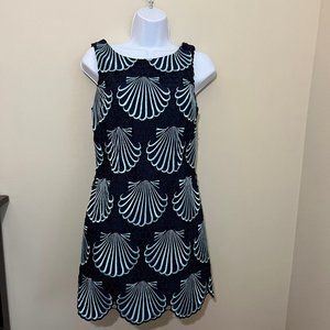 Lilly Pulitzer Delia Shift Jumbo Sea Eyelet Blue